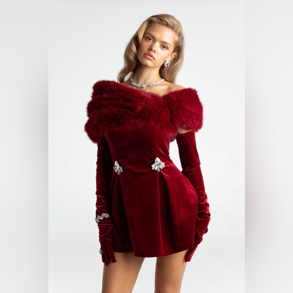 Nana Jacqueline Simone Velvet Dress